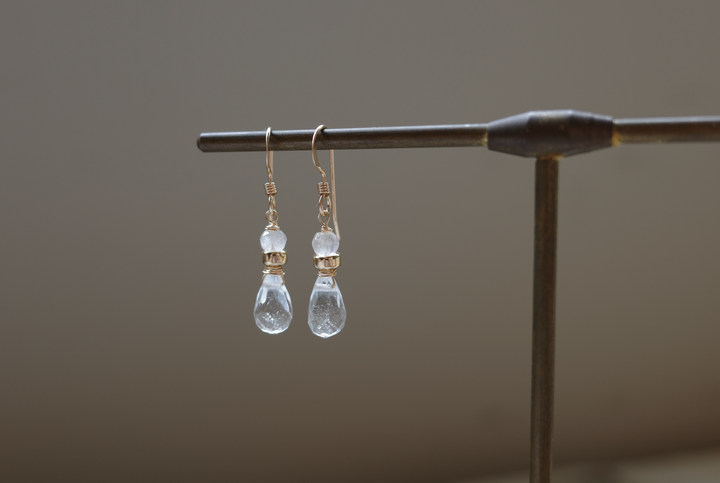 Rain Drop Crystal Earring-1