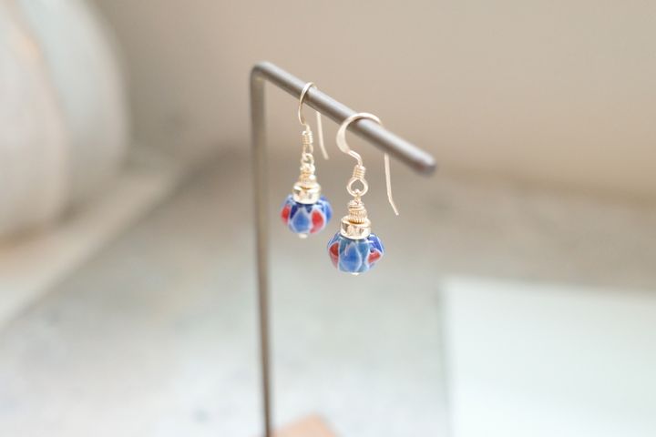 Travelr's Beads | 旅者簡約琉璃珠耳環-1