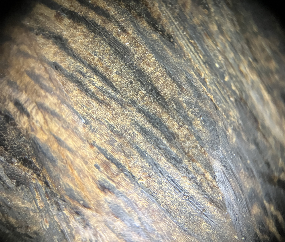 顯微鏡下熟結沉香手串
