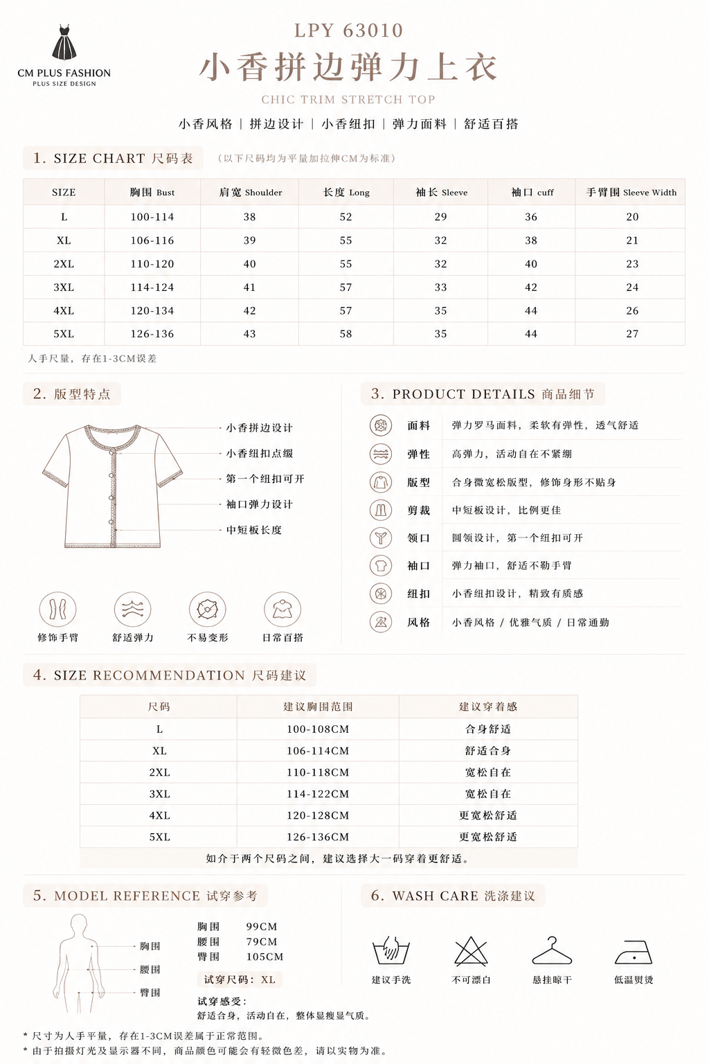 63010 size chart