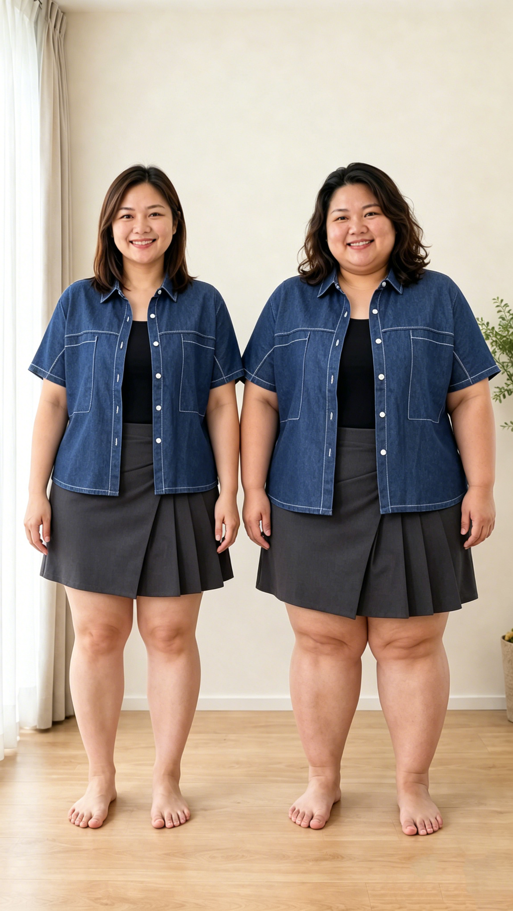 AI视频：不同身材穿同款衣服效果对比_副本