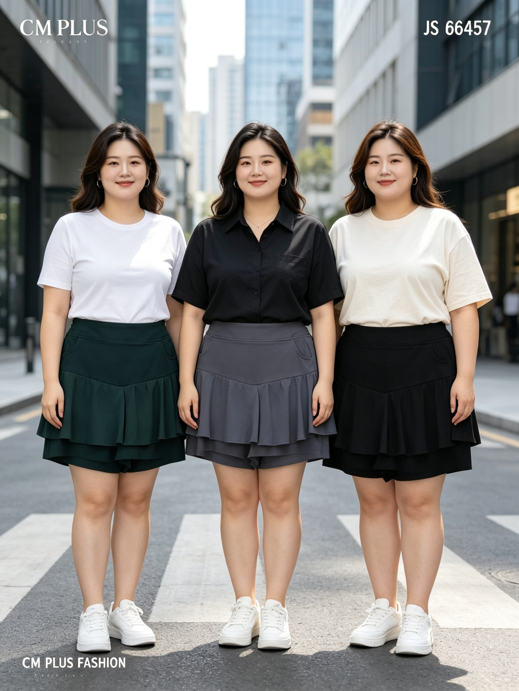 不同身材华人模特裙子海报设计 (20)