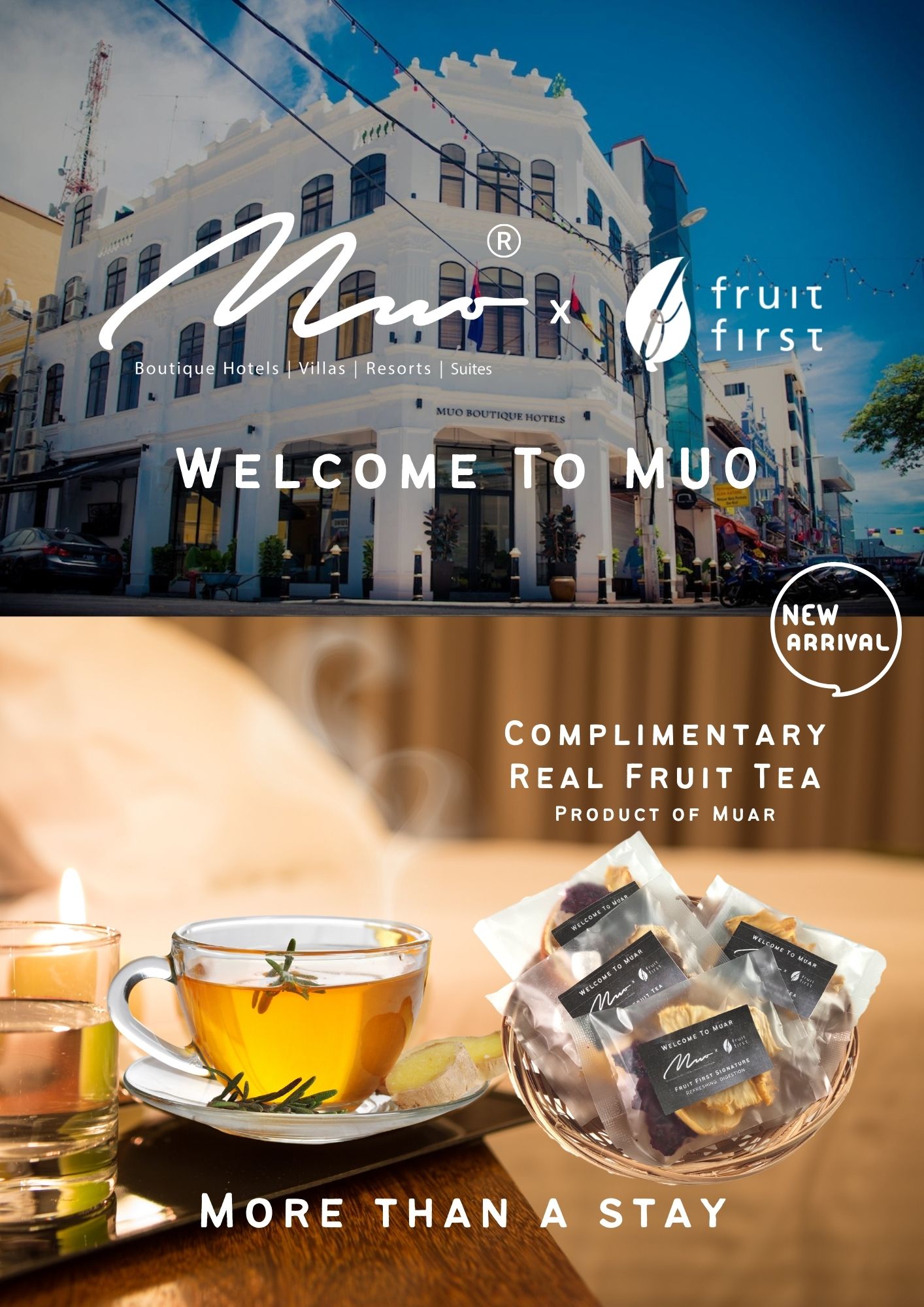 to MUO Fruit First Real Fruit Tea 100 Product of Muar