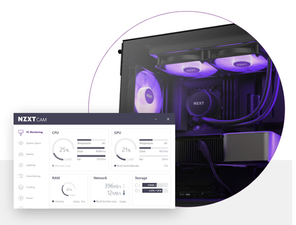 NZXT Kraken 240mm RGB AIO Liquid CPU Cooler - White - Overview