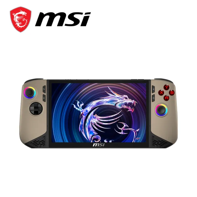 MSI Claw 8 AI Plus Sandstorm gaming handheld