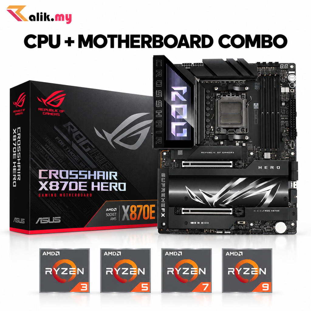asus-rog-crosshair-x870e-hero-amd-am5-mainboard-combo