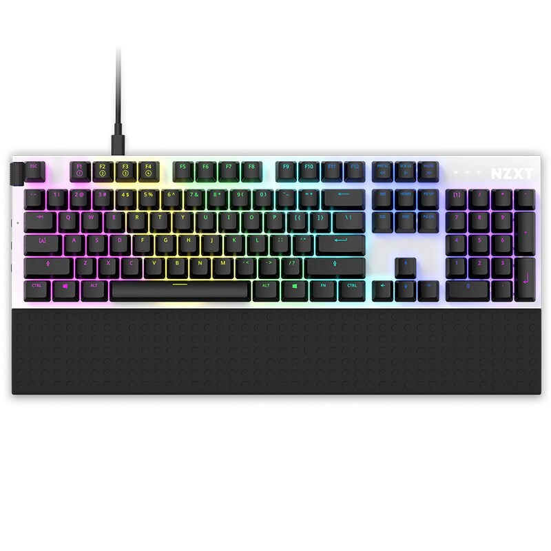 nzxt_function_white_hotswappable_mechanical_gaming_keyboard_gateron_red_ac52529