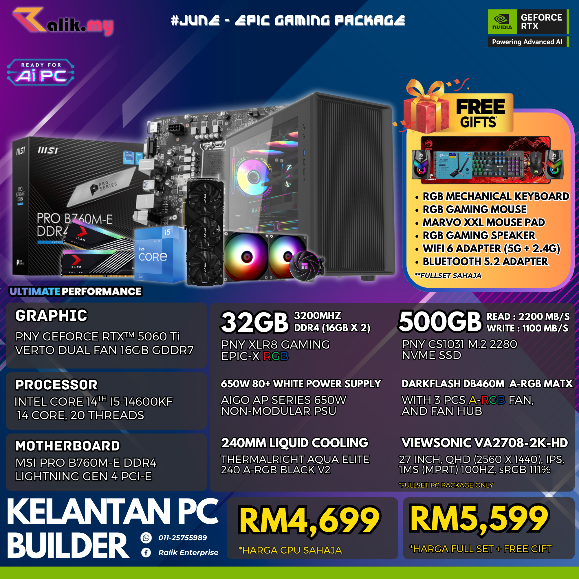 PROMO - RTX5060 Ti V3