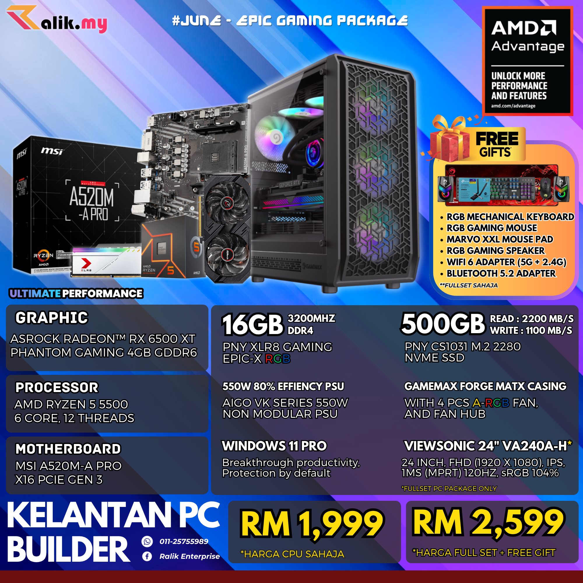 v3 Radeon 6500XT-5500 Package 