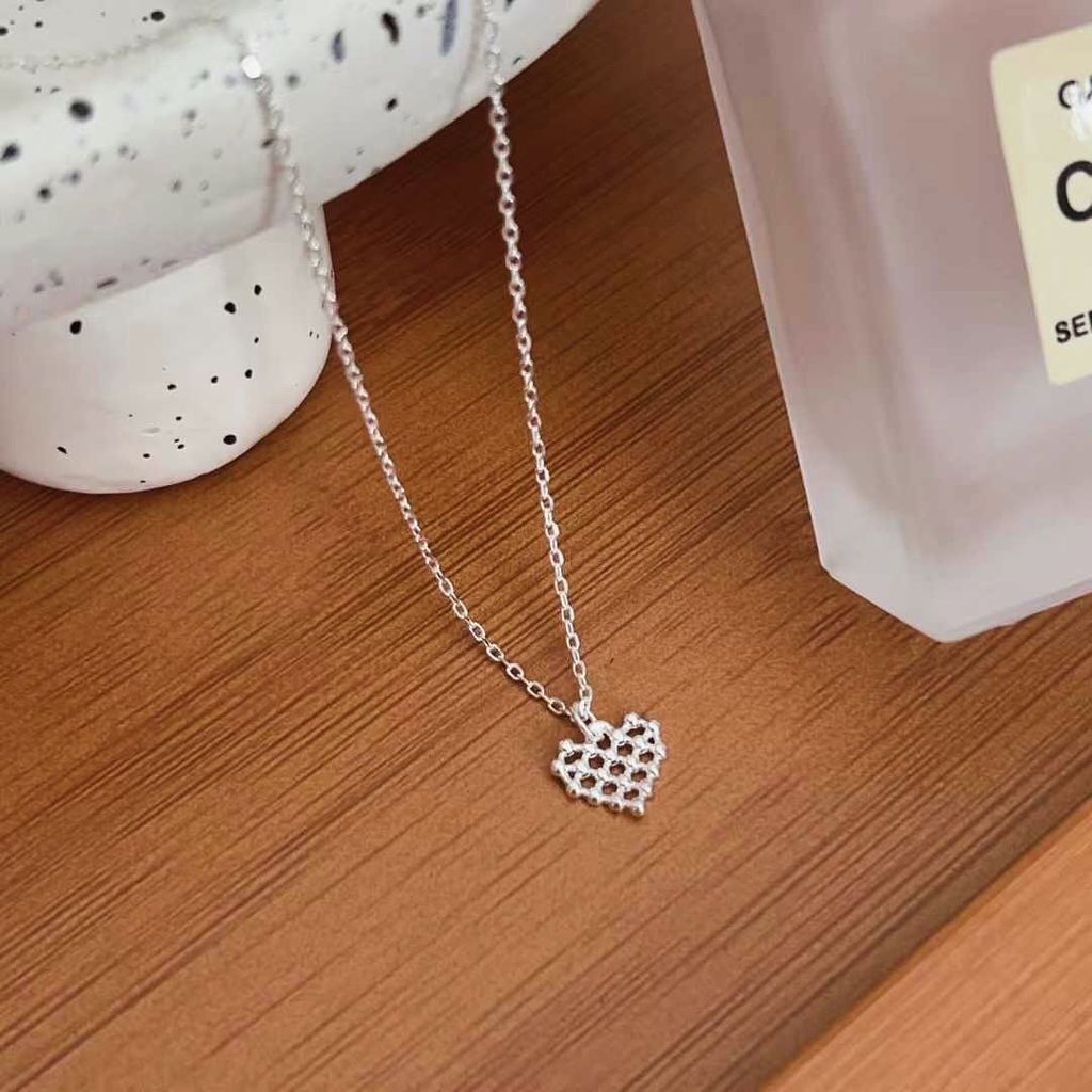 N104 方格愛心項鍊1