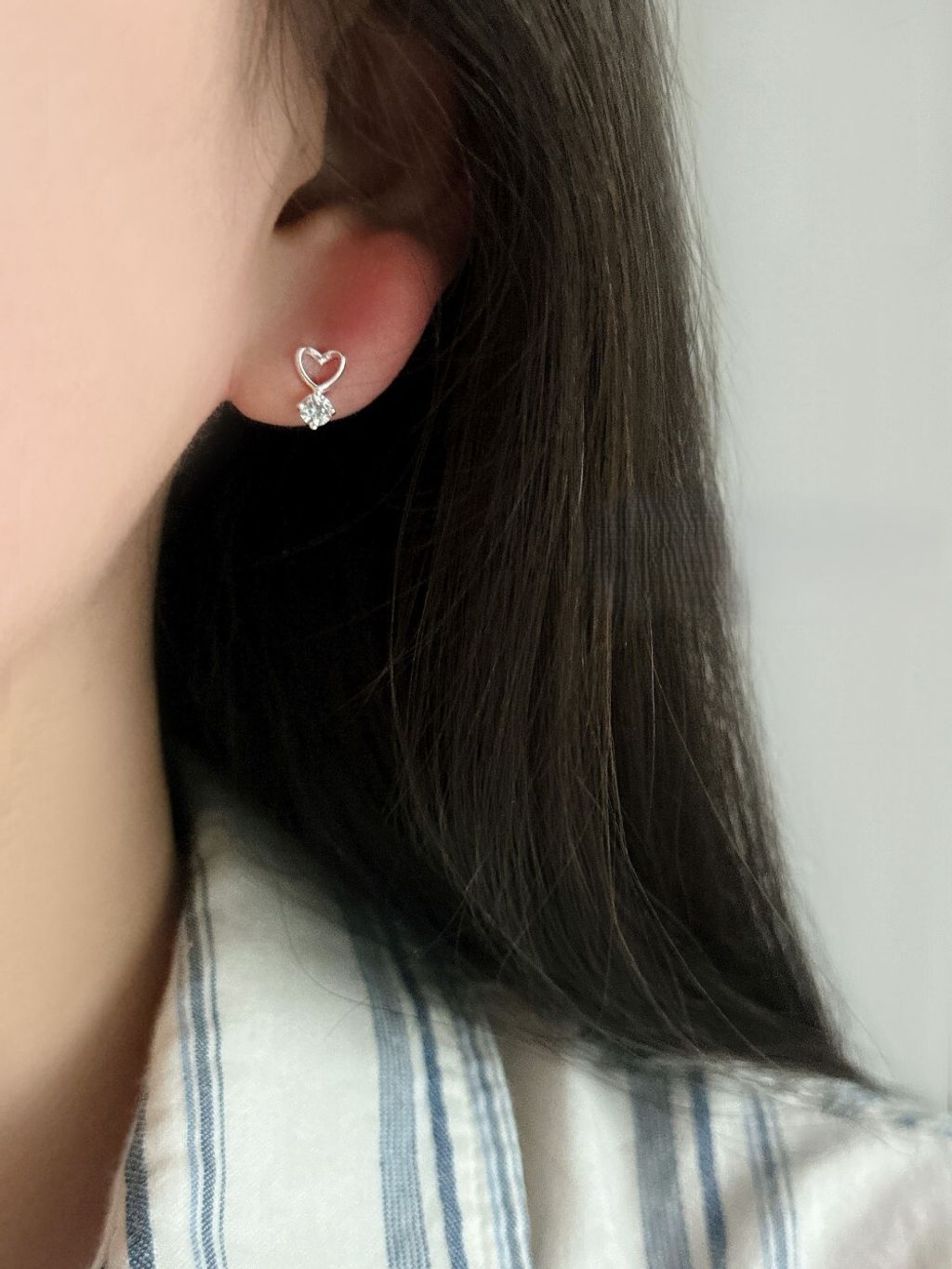 E131 愛心鑽耳環 (4)