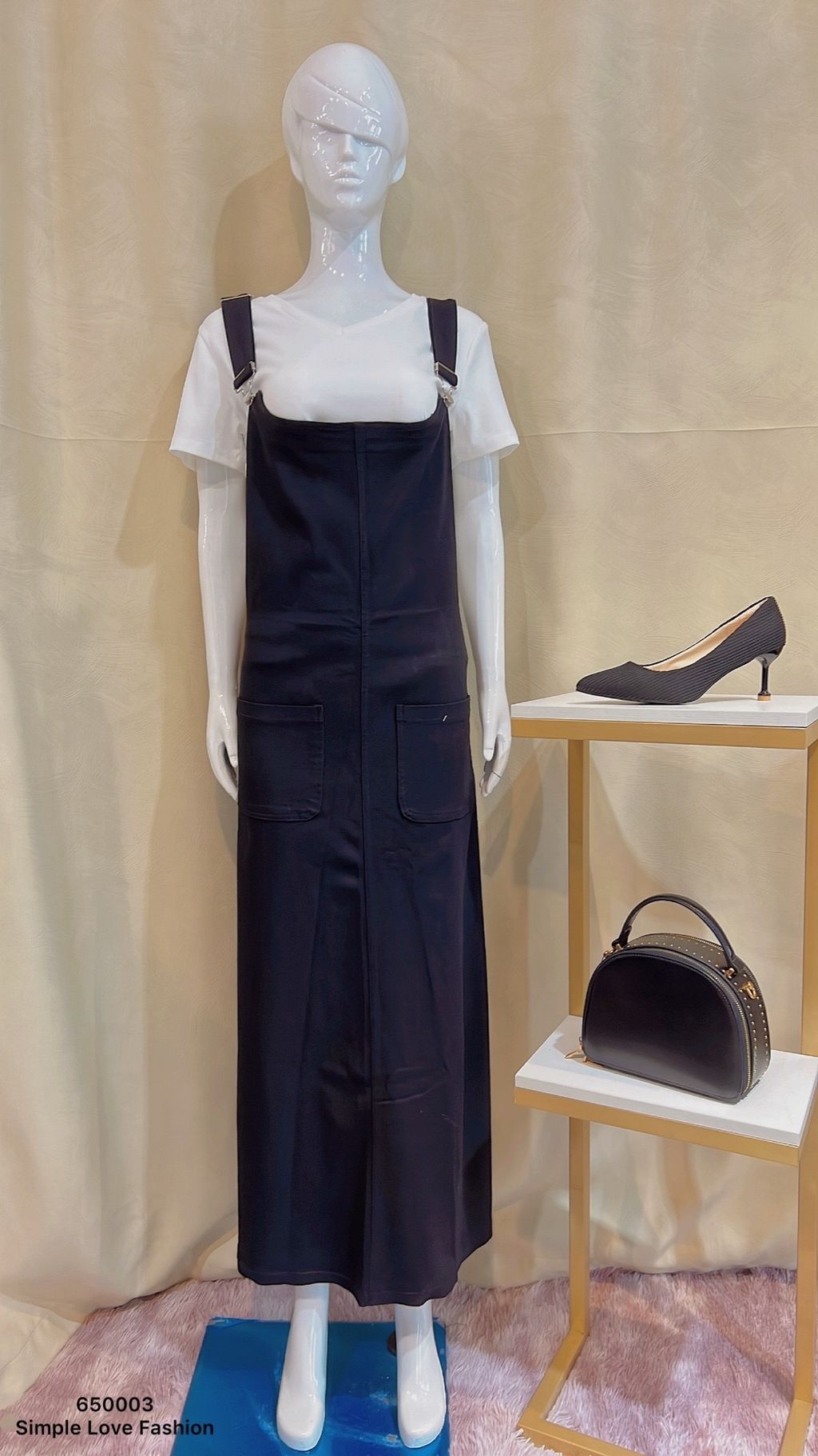 Korea Fashion Strap Jumpsuit Dress 650003 Simple Love Fashion