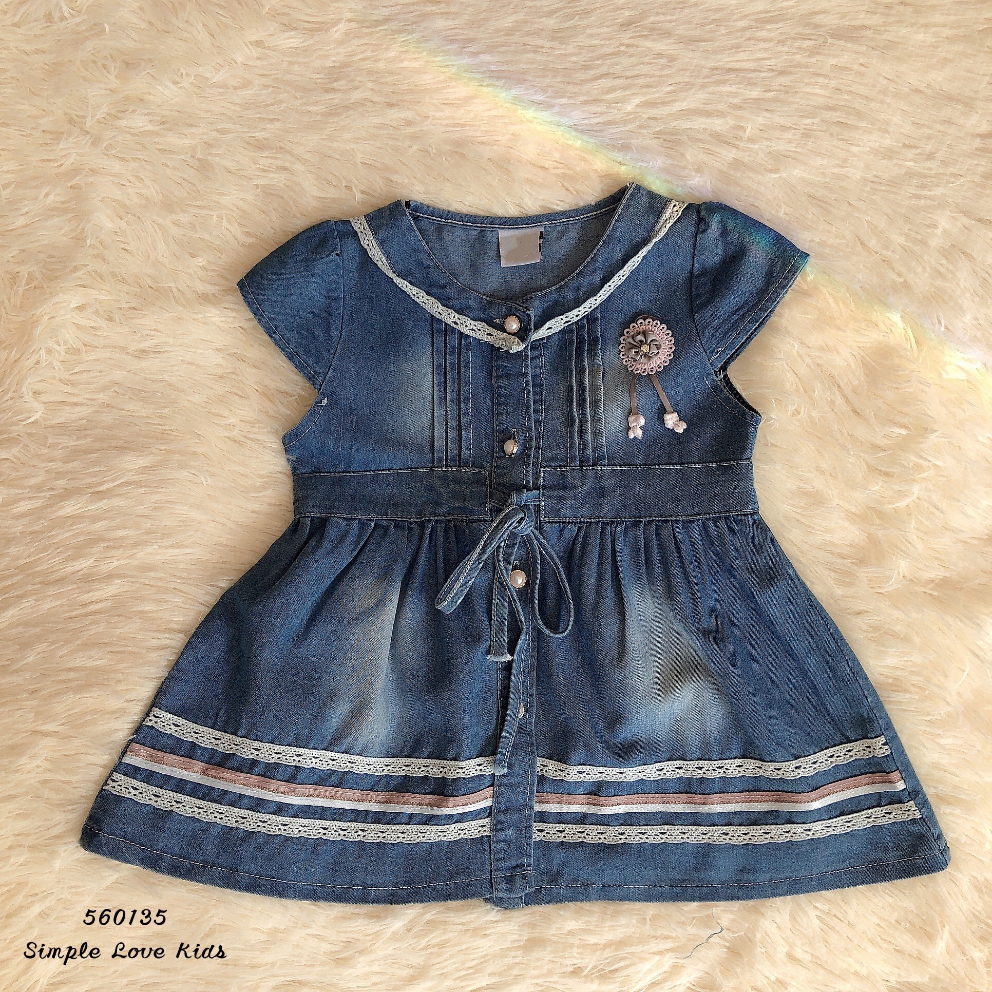 Mini Touch baby girls denim dress