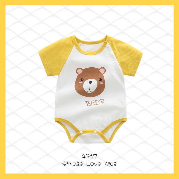 Unisex Yellow Bear Romper 4367