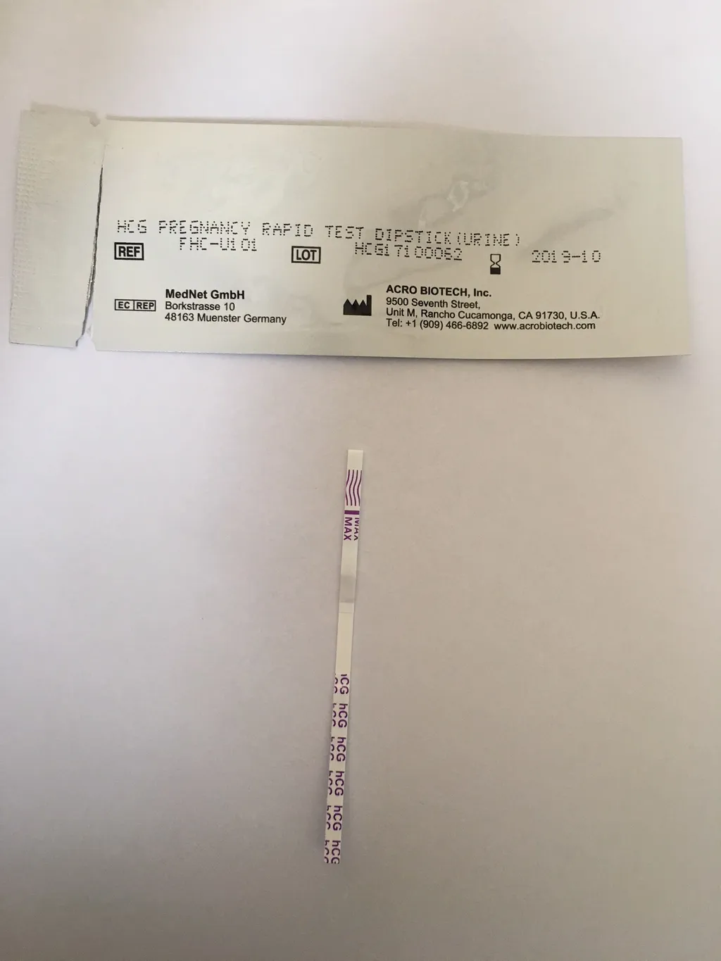Pregnancy Hcg Rapid Test Strip Specimen Urine With Cut Off Level 25 Miu Ml 100 Strips Box Setia Scientific Solution Sa0258107 X
