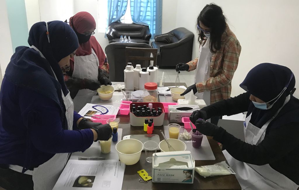 Our first cold process soap class!