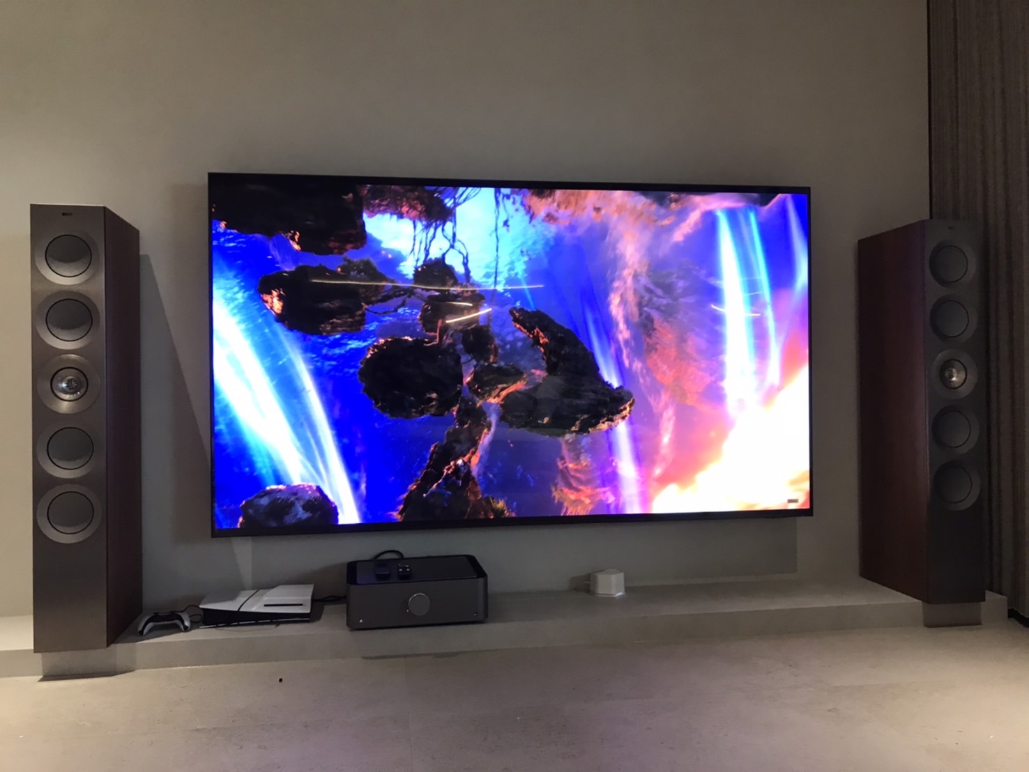 中正李先生 三星 100QN80F 100吋 Mini QLED 液晶顯示器 + KEF The Reference 5 HiFi 落地喇叭