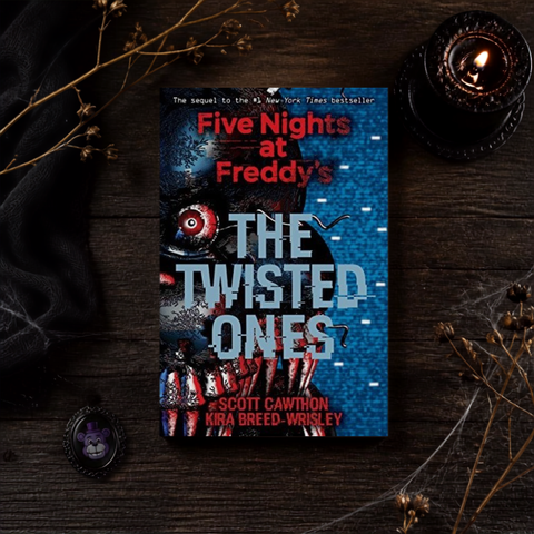 The Twisted Ones (Five Nights at Freddy's #2) by Scott Cawthon, Kira Breed-Wrisley 9781338139303 flat lay
