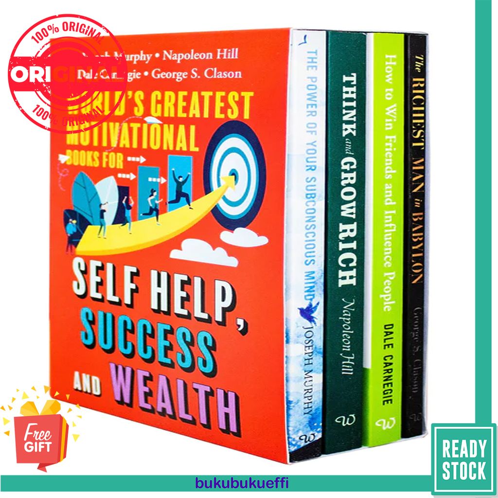 World’s Greatest Motivational Books For Self Help, Success & Wealth (Set of 4 Books) Napoleon Hill, Dale Carnegie 9789390213689