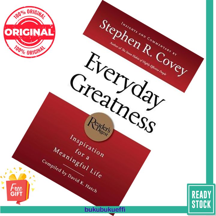 Everyday Greatness Inspiration for a Meaningful Life by Stephen R. Covey 9781404111608