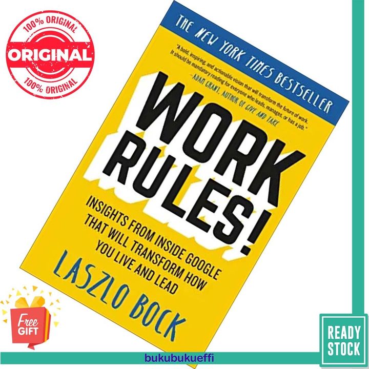 Work Rules by Laszlo Bock 9781538749289