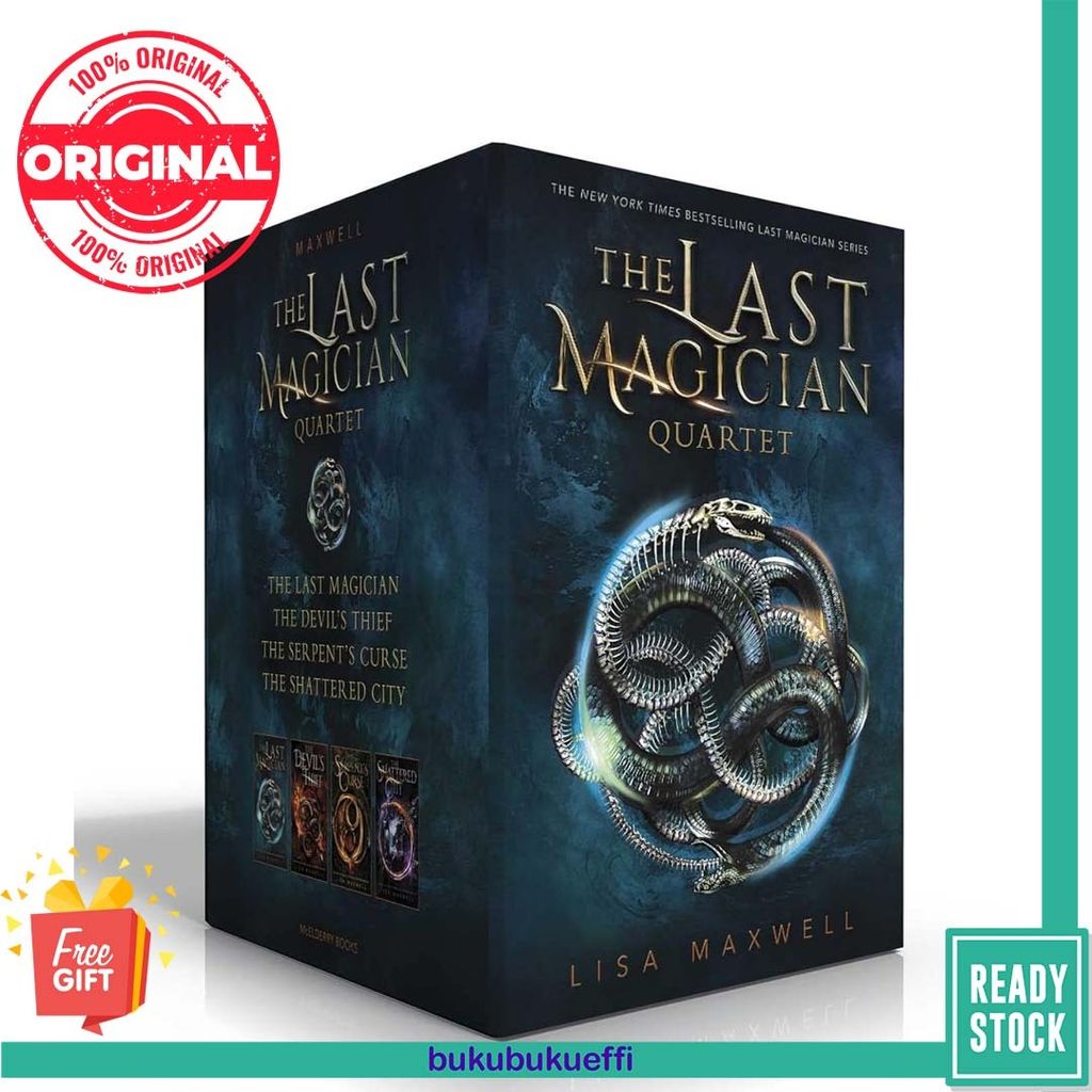 The Last Magician Quartet (Boxed Set) The Last Magician The Devil's Thief The Serpent's Curse The Shattered City by Lisa Maxwell 9781534448865 commercial