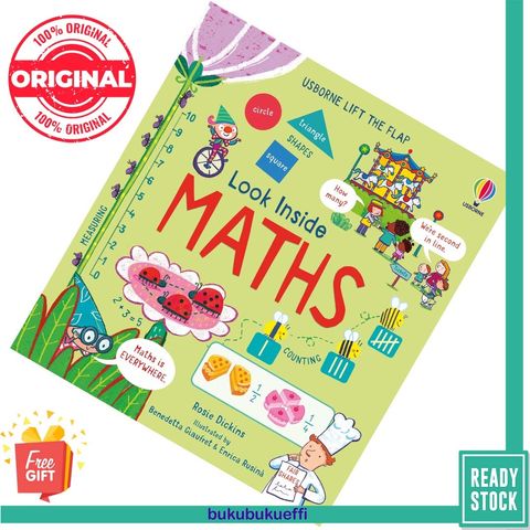 Look Inside Maths by Rosie Dickins ,  Benedetta Giaufret  (Illustrator) ,  Enrica Rusinà  (Illustrator) 9781474986304