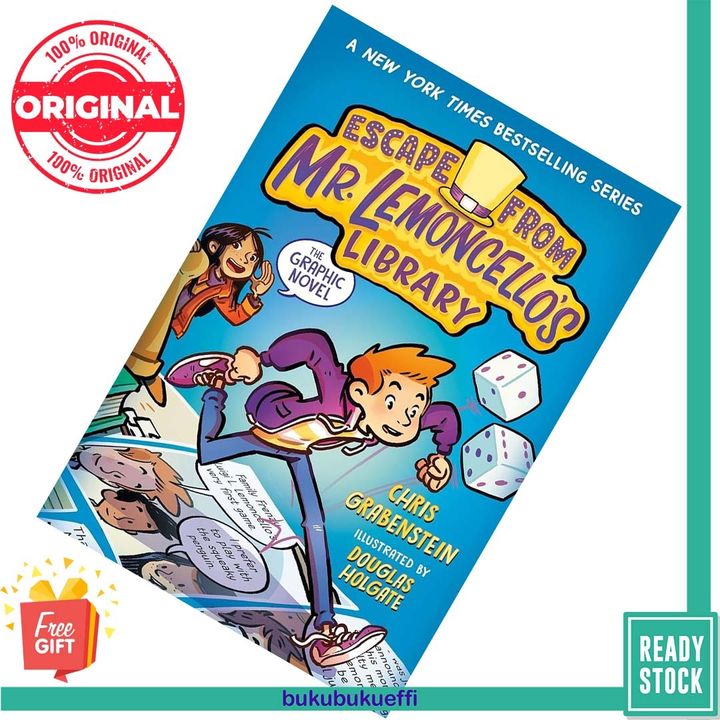 Escape from Mr. Lemoncello's Library (Mr. Lemoncello's Library Graphic Novels #1) by Chris Grabenstein, Douglas Holgate (Illustrator) 9780593484869