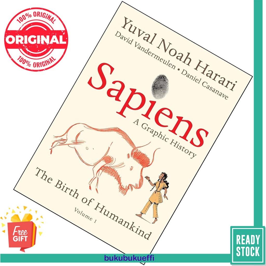 Sapiens ( Sapiens  A Graphic History #1) by Yuval Noah Harari, David Vandermeulen, Daniel Casanave [HARDCOVER] 9780063055087