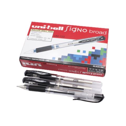 Uni-ball Signo Broad Roller Ball Pen (1.0mm) (Black) UM-153...jpg
