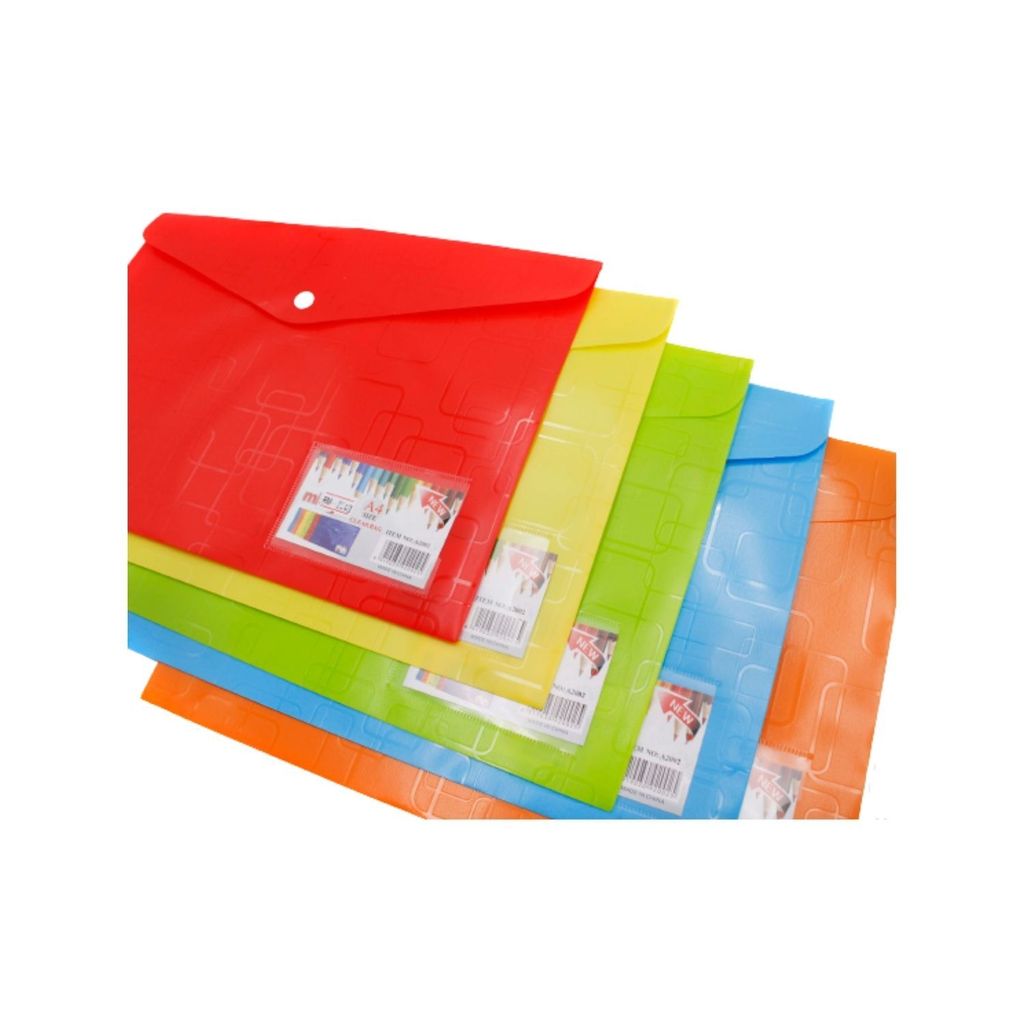 Midgo Colour Transparent Bag File (A4) A2002,,,.jpg