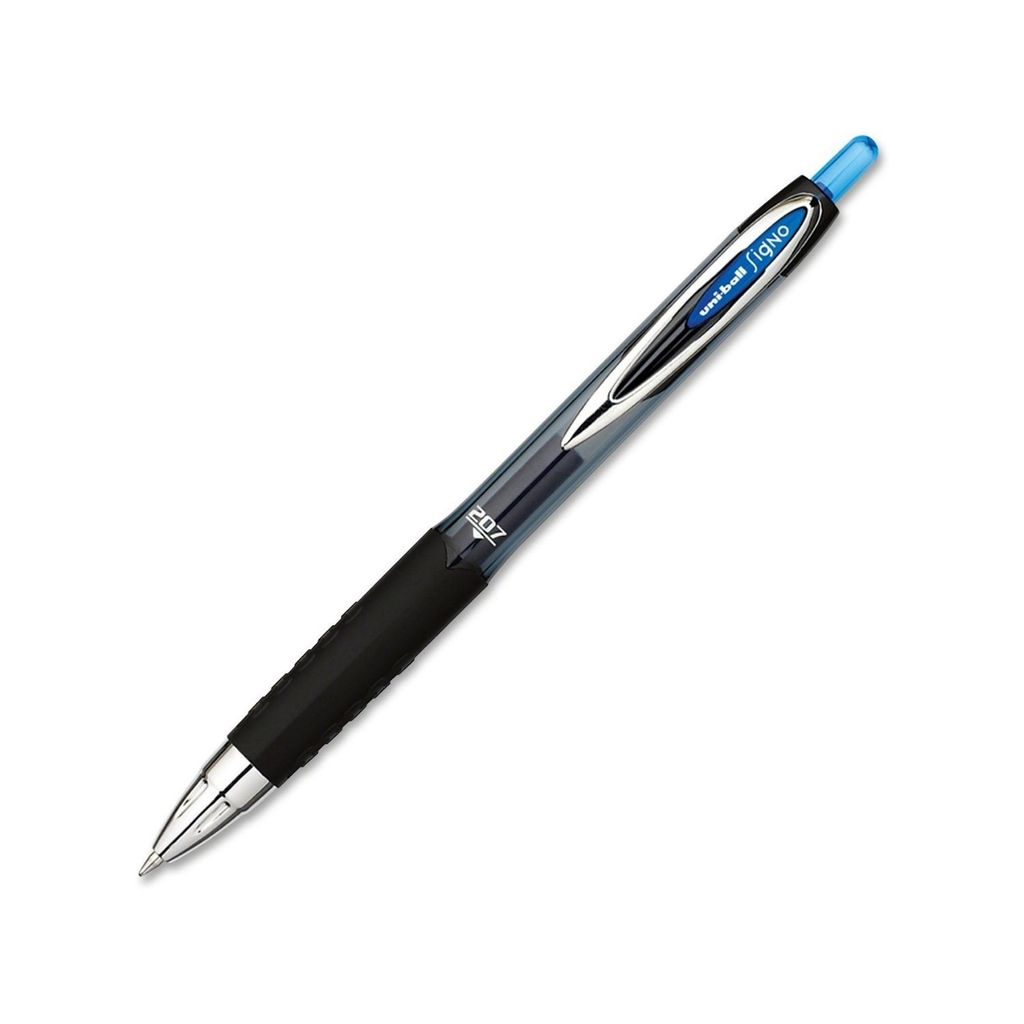 Uni-ball Signo 207 (1.0mm) Gel Ink Roller Ball Pen (Black,,,Blue) UMN-207-10.jpg