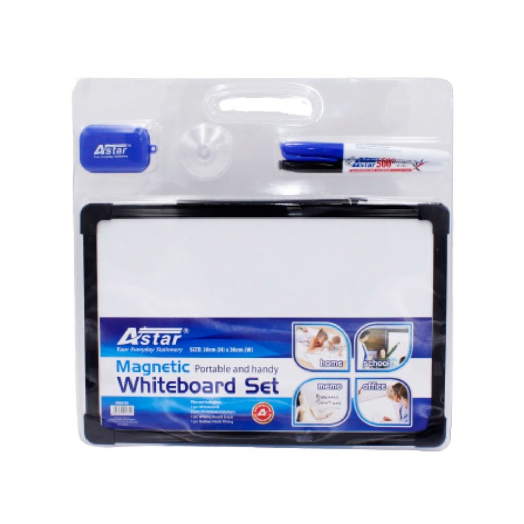 Astar Magnetic Portable Whiteboard Set (20cm x 30cm) WBS128.,..jpg
