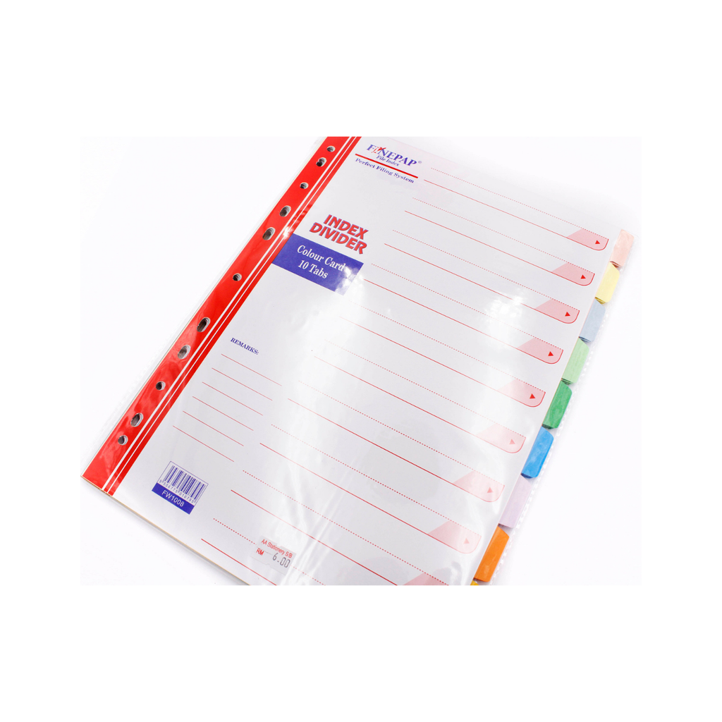 Finepap Colour File Index Divider Tag Board 160gsm.png