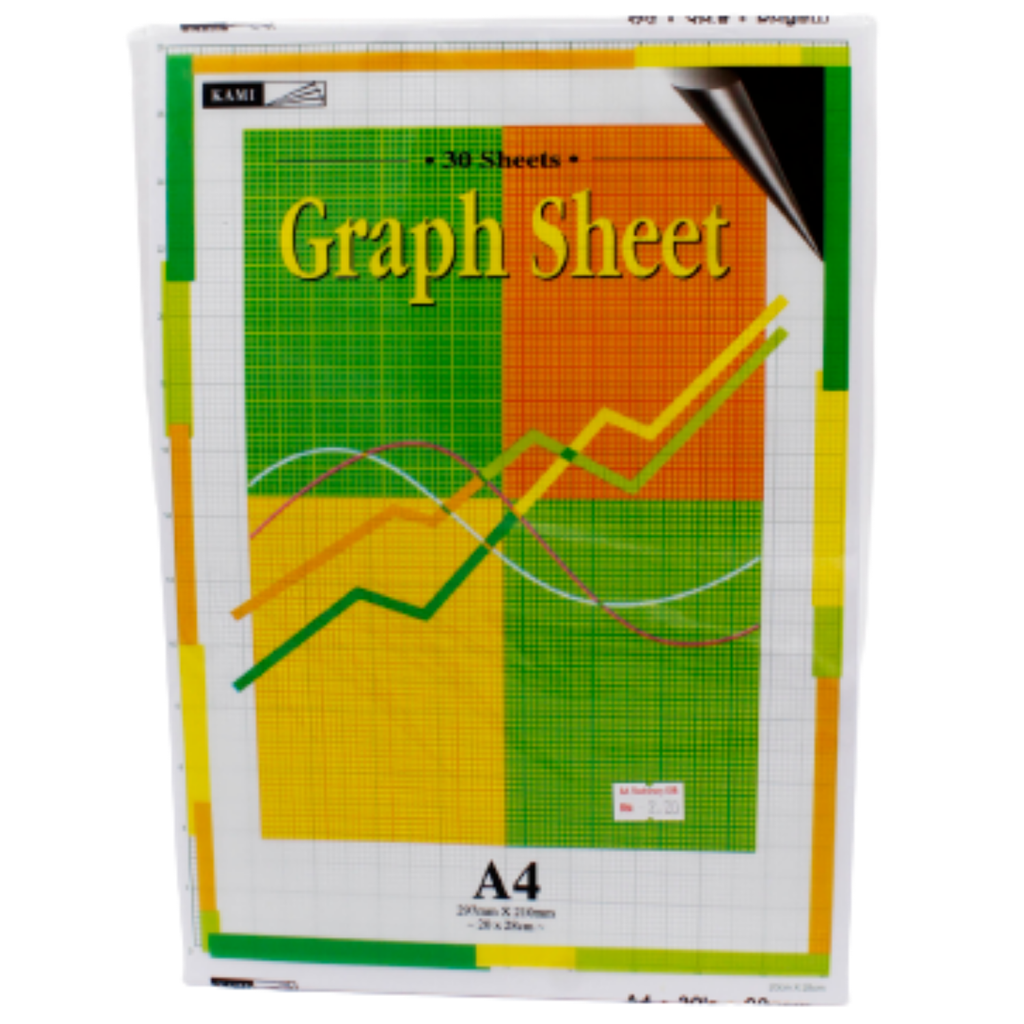 KAMI Graph Sheet (A4) 60gsm (20cm x 28cm) 30sheets SKOT7004 AA