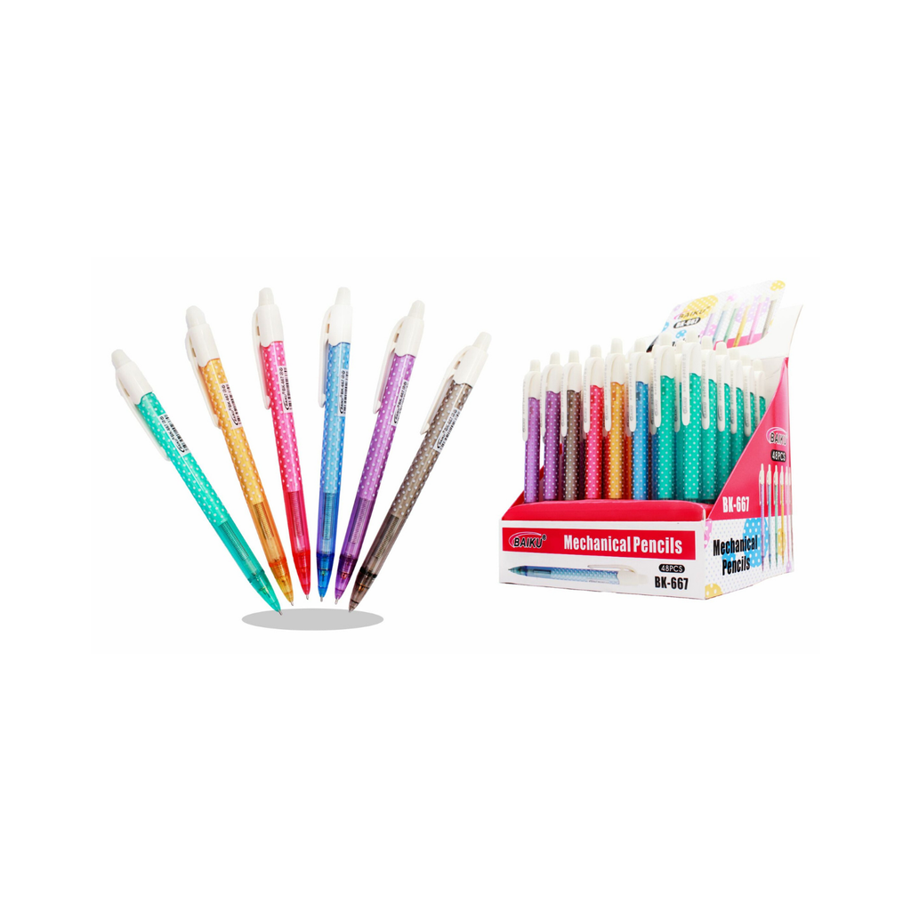 Baiku Mechanical Pencil 0.5mm BK-667 – AA Stationery | Online Store ...