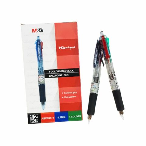 M&G Uniquemg 4 Colors (0.7mm) Ballpoint Pen,,.jpg