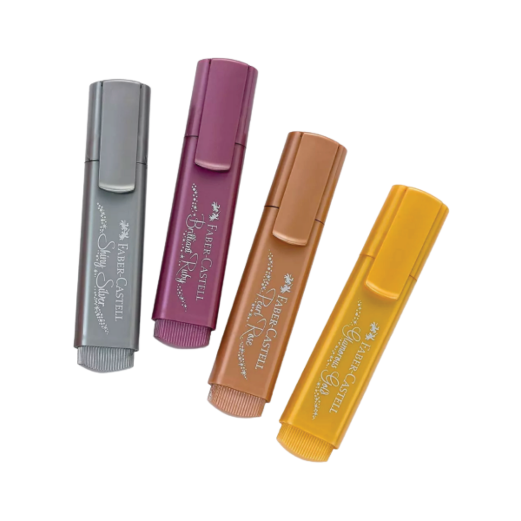 Faber Castell Textliner Metallic Glitter Color Highlighter 1546 (GOLD