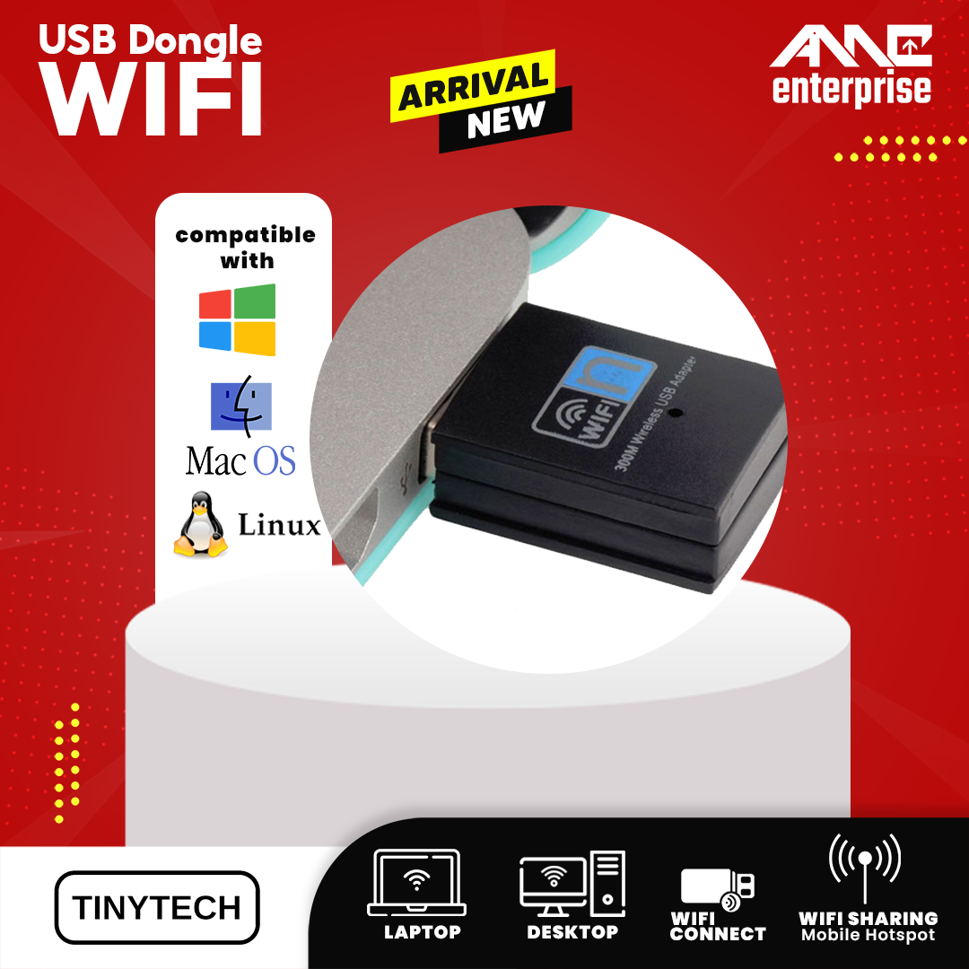TINYTECH 300Mbps USB Wifi Dongle -05