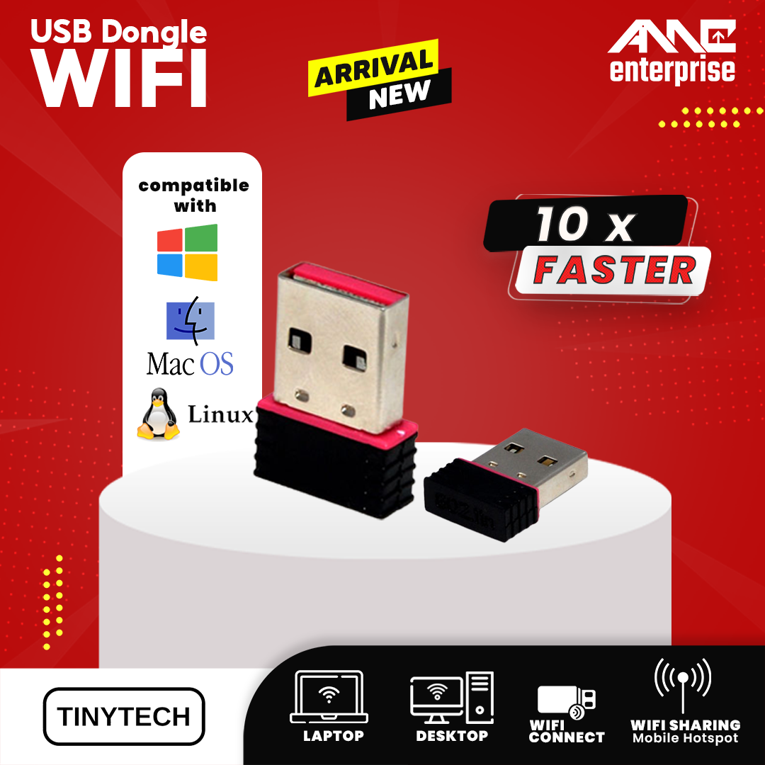 TINYTECH 150Mbps USB Wifi Dongle -01