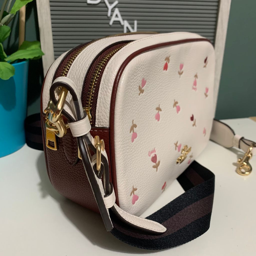 COACH Jes Crossbody Bag With Heart Floral Print