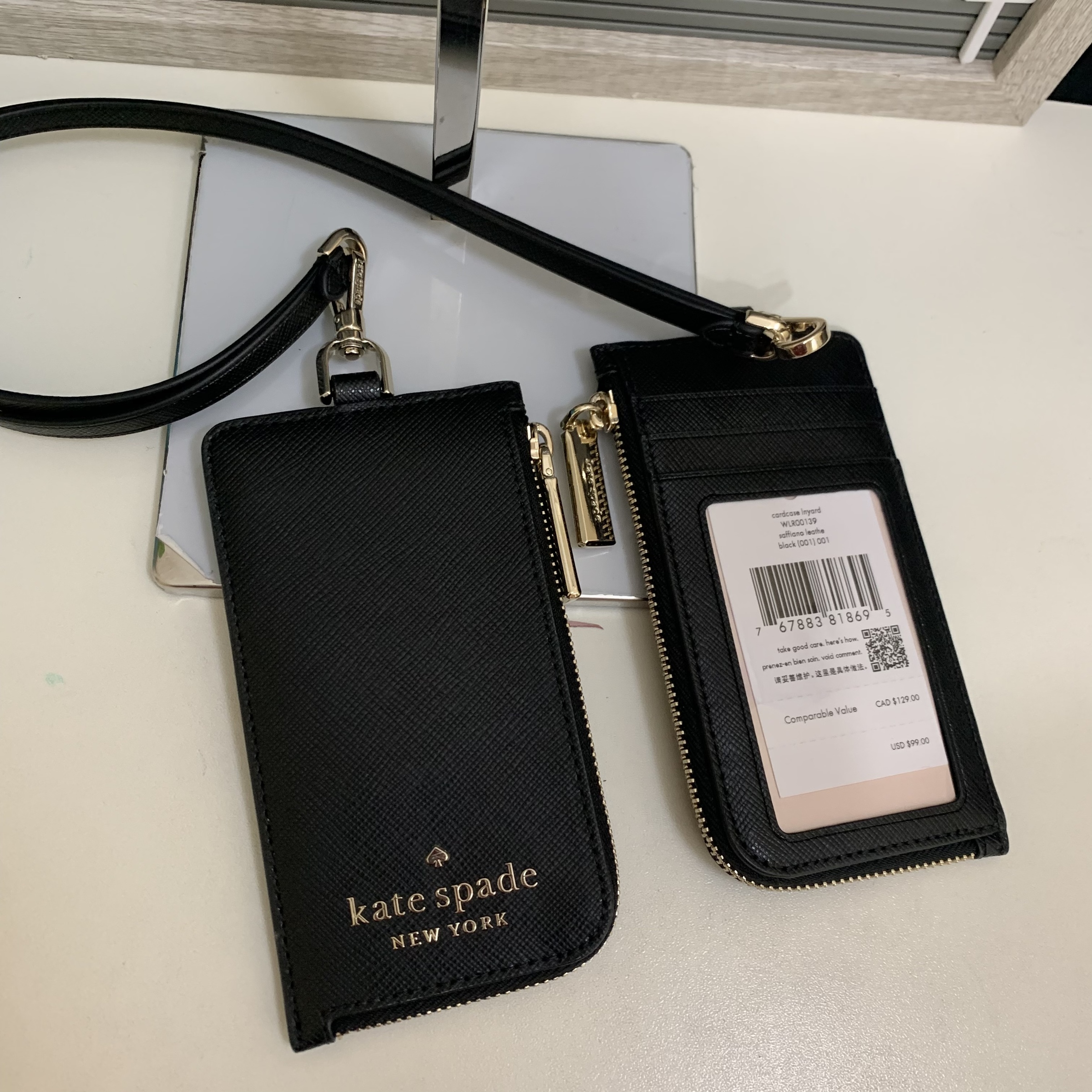 Kate Spade Leather Lanyard Black – Lady Anne's Outlet