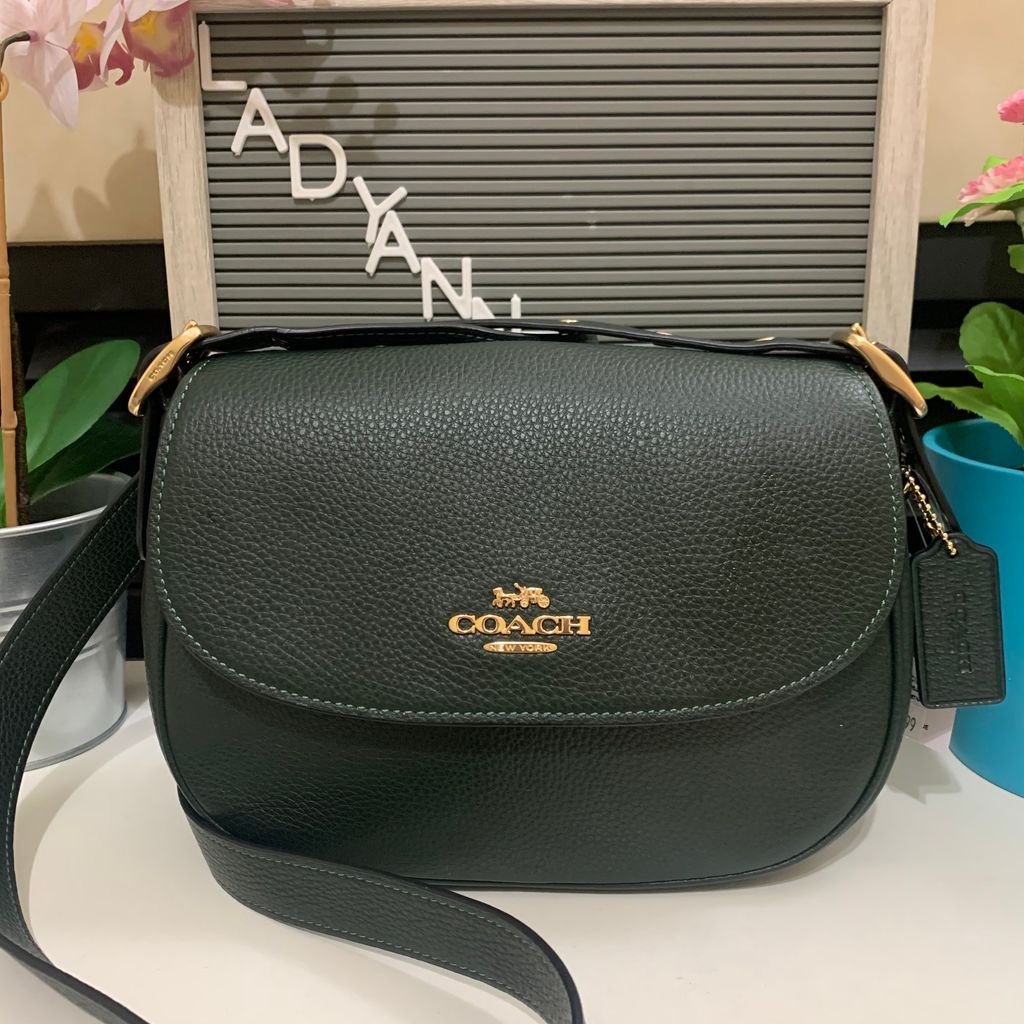 Coach Macie Saddle Bag, Black: Handbags