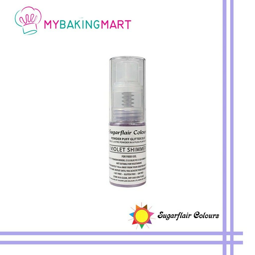 Sugarflair Edible Lustre Powder Pump Spray Violet Shimmer – Mybakingmart