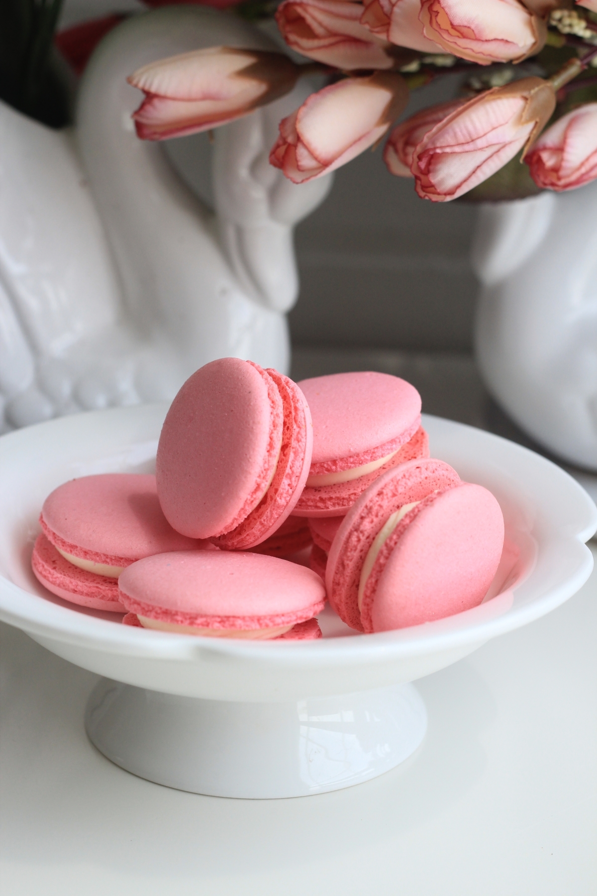 Lychee Rose Macarons – Tiny Temptress Artisan Patisserie