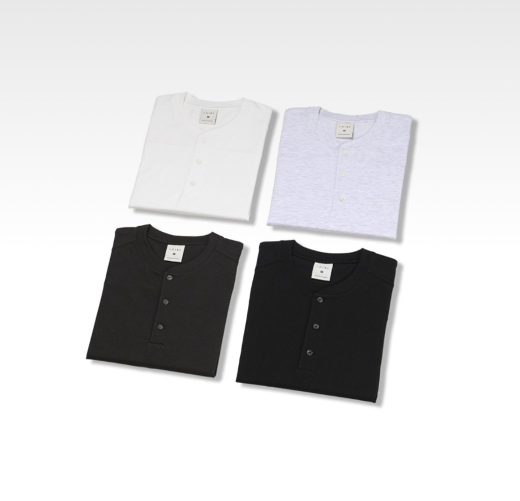 🇰🇷韓國男裝選品｜亨利領涼感TEE-12
