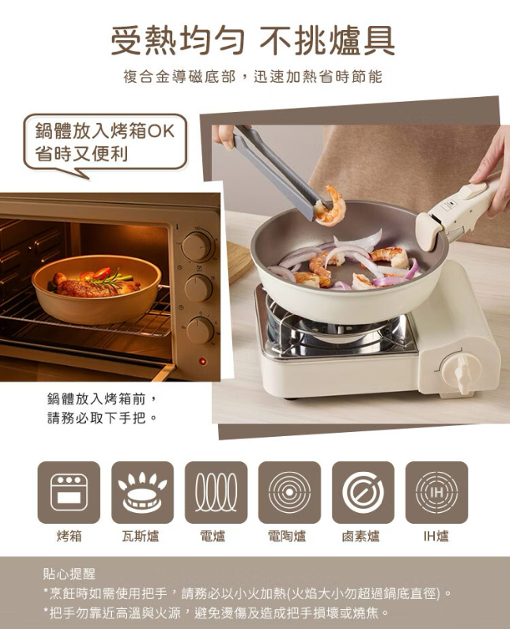【康寧餐具 】WORLD KITCHEN鑄造鈦不沾可拆卸鍋具六件組(WK-RTD-6P)-7