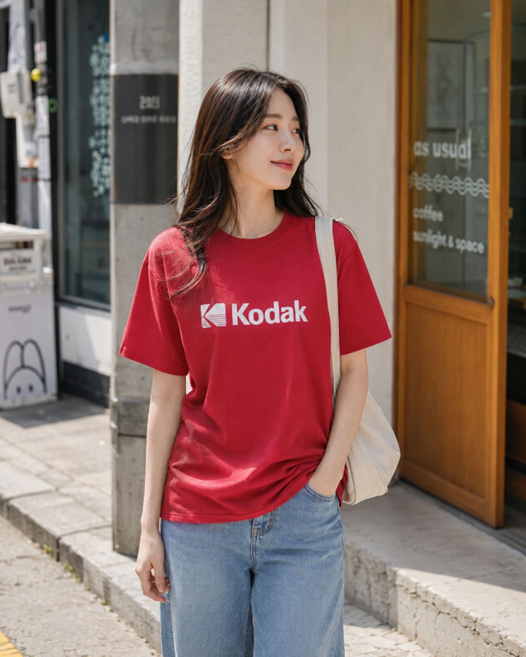 KODAK 男女同款涼感 Big Logo Askin 短袖 T ❤️共四色-6