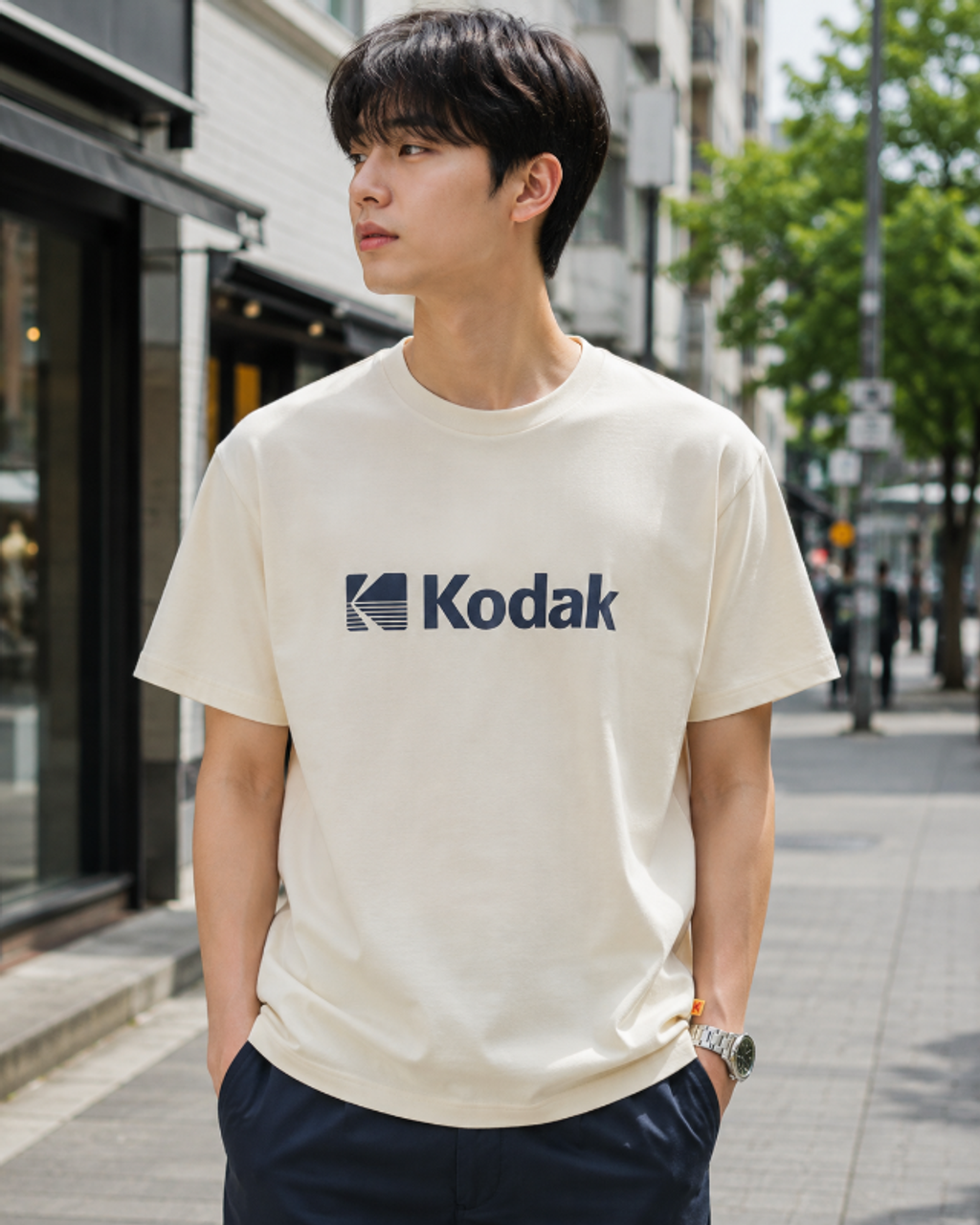 KODAK 男女同款涼感 Big Logo Askin 短袖 T ❤️共四色-2