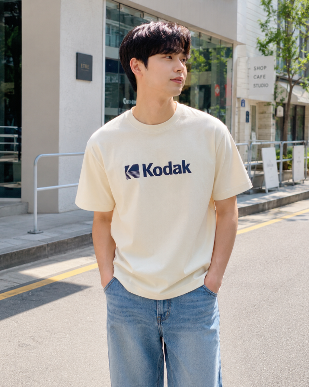 KODAK 男女同款涼感 Big Logo Askin 短袖 T ❤️共四色-5